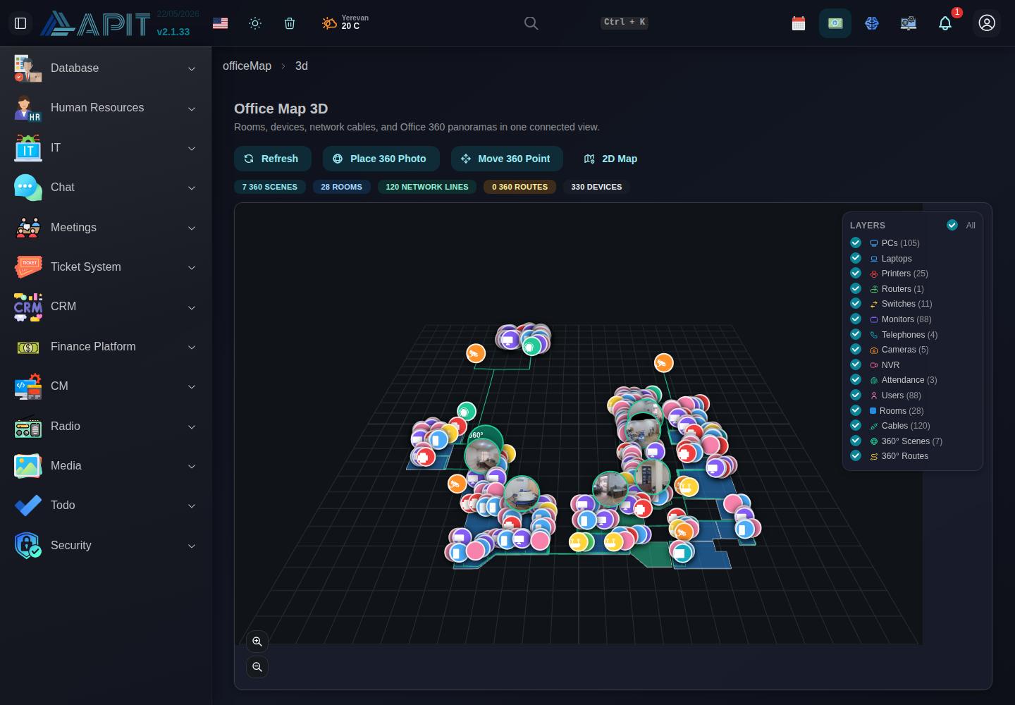 Office Map 360 product view 2